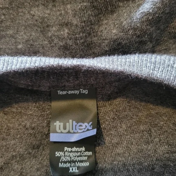 SALE-Tultex women's dark gray love and joy themed short sleeve shirt size xxl - Picture 8 of 8